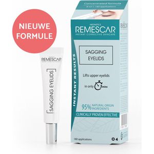 Remescar tegen Hangende Oogleden Tensor - Alternatief voor ooglidstickers en ooglidtape, Ooglidcorrectie via ooglid liftende crème, Anti Aging oogcreme, 8 ml voor maar liefst 160 applicaties