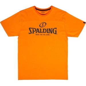 Spalding Essential Logo T-Shirt Kinderen - Oranje | Maat: 128