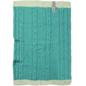 Lodger Baby Dreamer Acryl - Wiegdeken 75x100 cm - Tenderblue Cable