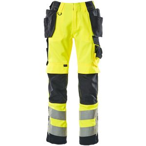 Mascot Safe Supreme Broek met spijkerzakken 15531-860 - hi-vis geel/donkermarine - C46 - 82