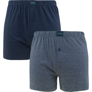 Ceceba Wijde boxershort - Blau-dunkel-ringel - maat XXL (XXL) - Heren Volwassenen - 100% katoen- 20983-6533-692-XXL