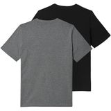 Puma - T-shirt - Puma Black/Medium Gray Heather - Set van 2