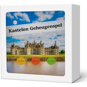 Memo Geheugenspel Kastelen - Kaartspel 70 kaarten - gedrukt op karton - educatief spel - geheugenspel