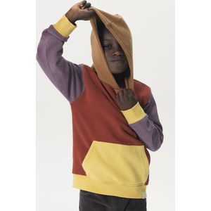 Sissy-Boy - Bordeauxrode colourblock oversized hoodie