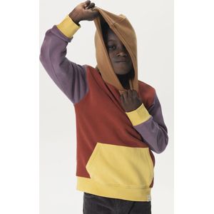 Sissy-Boy - Bordeauxrode colourblock oversized hoodie