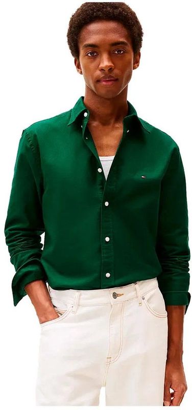 TOMMY HILFIGER - HERITAGE - Overhemd - Groen - Lange Mouw