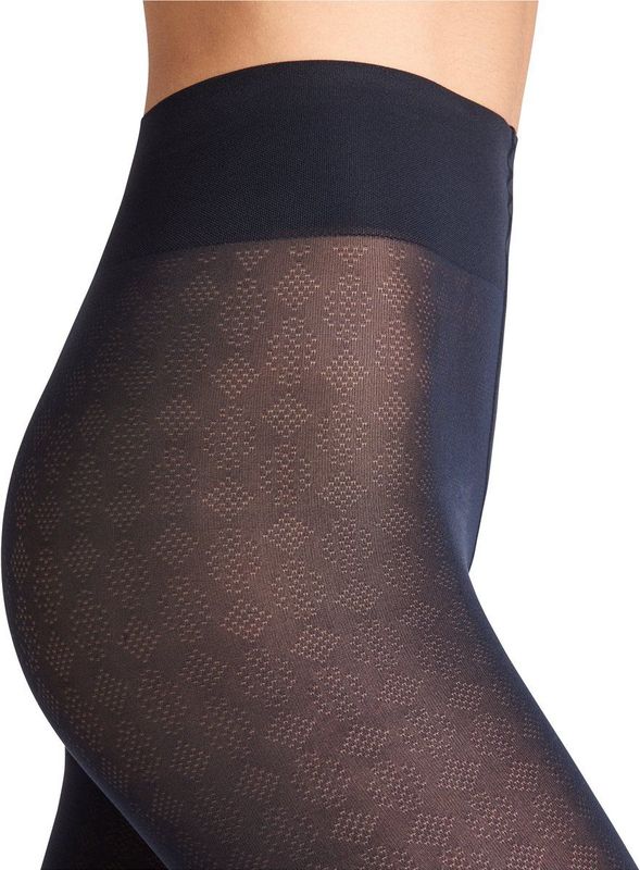 FALKE Dovetail eenkleurig materiaal half ondoorzichtig 50 DEN panty dames blauw - maat S