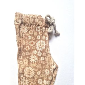 Cappuccino baby leggings - Vintage floral | Leggings & Broekjes | PETITE EvelinaApparel