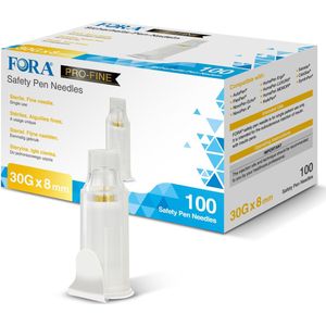 FORA PRO-FINE Veiligheidspennaalden 30G 5mm - 100 stuks