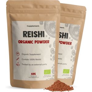 Cupplement Reishi Poeder Biologisch Combideal 2x 60 gram - Mushroom – Immuun