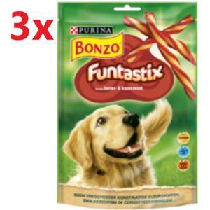 Bonzo - Funtastix Hondensnack - 3x175gr
