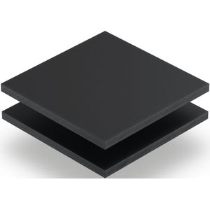 Plexiglas satijn antraciet glans/mat 4 mm - 170x90cm