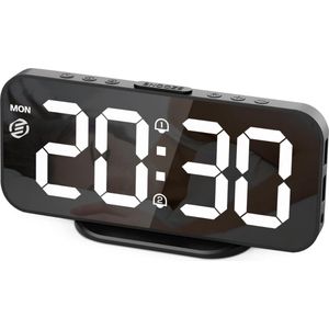 Equivera Wekkerradio Op Netstroom - Klokradio - Wekkerradio - Klokradio Met Wekker - Wekkerradio Dab - Wekker Dab Radio