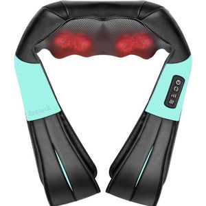 Nekteck 3D Shiatsu Nekmassageapparaat met Warmte, Massageapparaat voor Nek en Schouders, Diep Weefsel Rugmassageapparaat om Spierpijn te Verlichten, Gebruik de Nek, Schouders, Rug, Voeten
