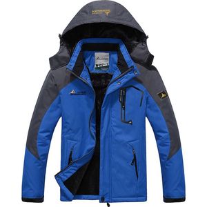 Aventury® Winterjas - Heren en Dames - Outdoor - Wintersport - Waterdicht - Thermisch - Herfst - Winddicht - Gevoerd - Warm - Stijlvol - Fietsjack - Windjack - Maat XL - Blauw