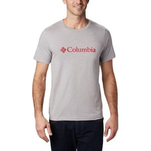 Columbia CSC Basic Logo™ Short Sleeve T-Shirt - Shirt Heren - T-Shirt Korte Mouwen - Grijs - Maat M