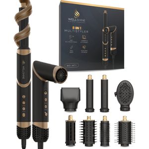 Wellshine 8-in-1 Airstyler met Coldshot - Fohnborstel & Krulborstel - Krultang 8 in 1 Multistyler - Airwrap