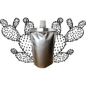 Cactusvijgolie in navulling 100 ml pouch met schenkmond (hersluitbaar) - vegan - dierproefvrij en zonder chemische toevoegingen - cactusvijg huidolie