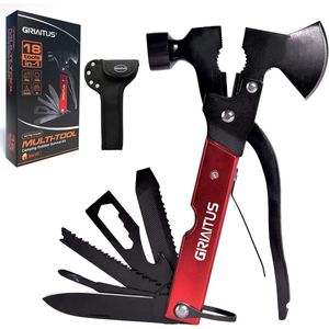 18 in 1 Camping Multitool - Multitool voor outdoor avonturen - 1 stuk - Rvs - Compact