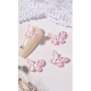 Hiden - Nail Art - Nail Art Tools - Nail Art Decoratie - Nail Art Steentjes - Nagelstickers - Nail Art Set - Vlinders - 15 stuks