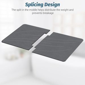Kiezelgoer Badmat - Sneldrogend - 1 stuk - 60x39 cm