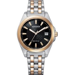 Citizen Classic Horloge - Citizen dames horloge - Bicolor Ros�é - diameter 33.5 mm - roestvrij staal