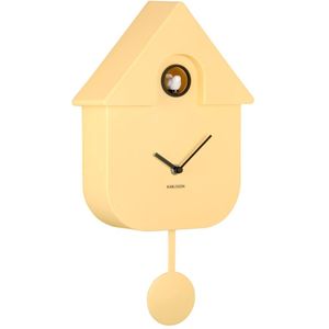 Karlsson - Wall Clock Modern Cuckoo - Geel