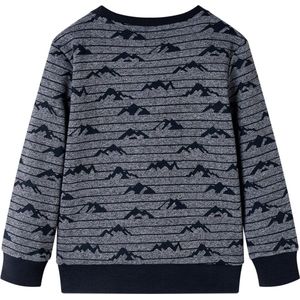 Kindertrui - Marineblauw - Katoen - Lange Mouwen - Ronde Hals