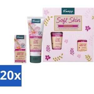 20 x Kneipp - Soft Skin Favourites Geschenkset - Amandelbloesem - Gevoelige Huid - Douchegel - Huidolie - Vegan - Natuurlijke Ingrediënten