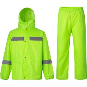 Reflecterend Waterdicht Regenpak voor Heren en Dames - Winddicht Fiets Regenkleding