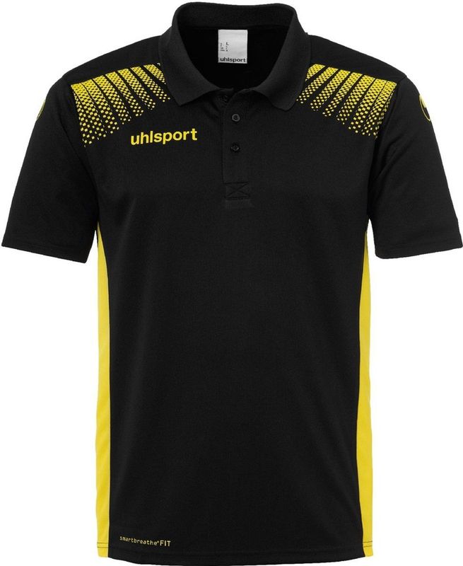 Uhlsport - Goal - Poloshirt - Zwart-Limoen Geel - Katoen