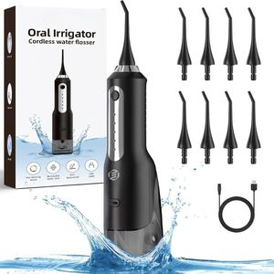 Equivera Waterflosser - Monddouche - Elektrisch Flosapperaat - Water Flosser - Waterflosser Draadloos - Water Flosser Draadloos - Draadloos en Oplaadbaar - Must have voor uw hygiëne!