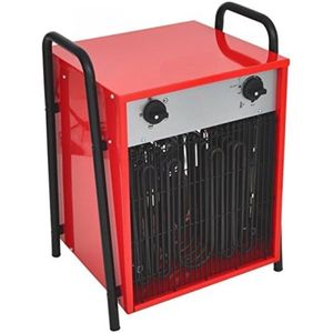 Werkplaatskachel - Bouwkachel - Werkplaats heater - ‎36 x 41 x 55 cm - Rood/Zwart - 15 kW / 32 A