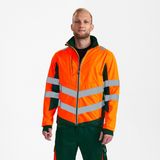 Engel - Safety 1158-237 - Softshell Jack - Hi-vis Orange / Green