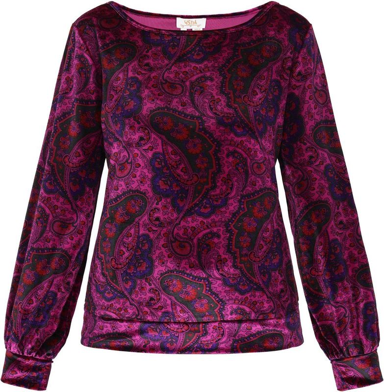 usha FESTIVAL Blouse  donkerblauw / lila / violetblauw