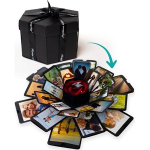 Pora&Co - Explosion box – Explosie foto doos – Gift box - Foto Box – Foto doos - Foto doos cadeau - Inclusief accessoires