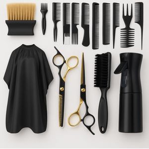 Kappersset- Kappersschaar set- Uitdunschaar Kapper- 16 Delig- Hair Scissors- Coupeschaar - Haarschaar Set