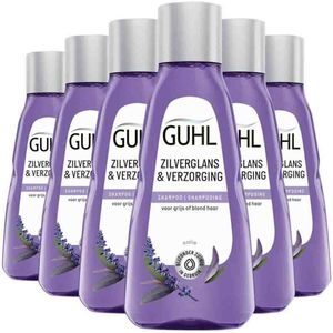Guhl - Zilver & Vitaliteit - Shampoo - 6 x 50 ml - Voordeelverpakking