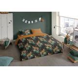 Dekbedovertrek - Grijs - Katoen - 240x220 cm