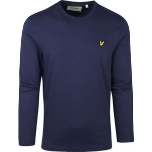 Lyle and Scott - Longsleeve T-shirt Donkerblauw - Heren - Maat L - Modern-fit