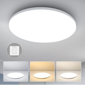 Plafondlamp voor Badkamer, Slaapkamer en Keuken - Modern Design - Helder Licht - Eenvoudige Installatie - Duurzaam en Stijlvol - Wit