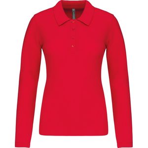 Kariban Piqué-damespolo lange mouwen K257 - Red - XXL