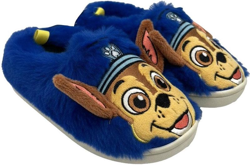 Paw Patrol Sloffen Jongens – Chase – Blauwe Pantoffels met Antislip Zool – Zachte Warme Slippers – Officieel