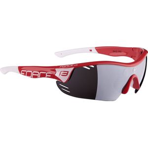 FORCE RACE PRO Matt Red Polarized Sportbril met UV400 Bescherming en Flexibel TR90 Frame - Unisex & Universeel - Sportbril - Zonnebril voor Heren en Dames - Fietsaccessoires