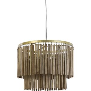 Light & Living Hanglamp Gularo - Donkerbruin - Ø60cm - Modern - Hanglampen Eetkame - Slaapkame