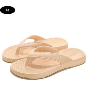 Nivard Slippers Dames - Teenslippers - Flip Flops - Comfortabel - Zomer - Khaki 36