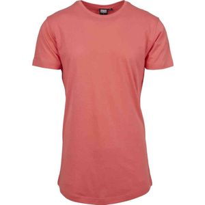 Urban Classics - Shaped Long Heren T-shirt - M - Roze