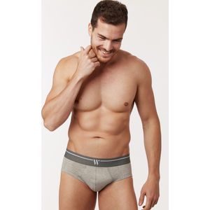 Woody - Heren - Slip Duopack grijs - Medium