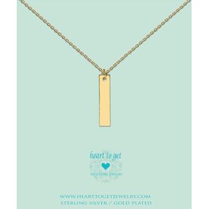 Heart to Get - Grote Letter I - Ketting - goudkleurig