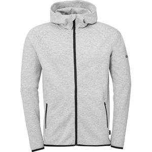 Uhlsport Id Sweater Met Kap Heren - Donkergrijs Gemeleerd / Zwart | Maat: XL
